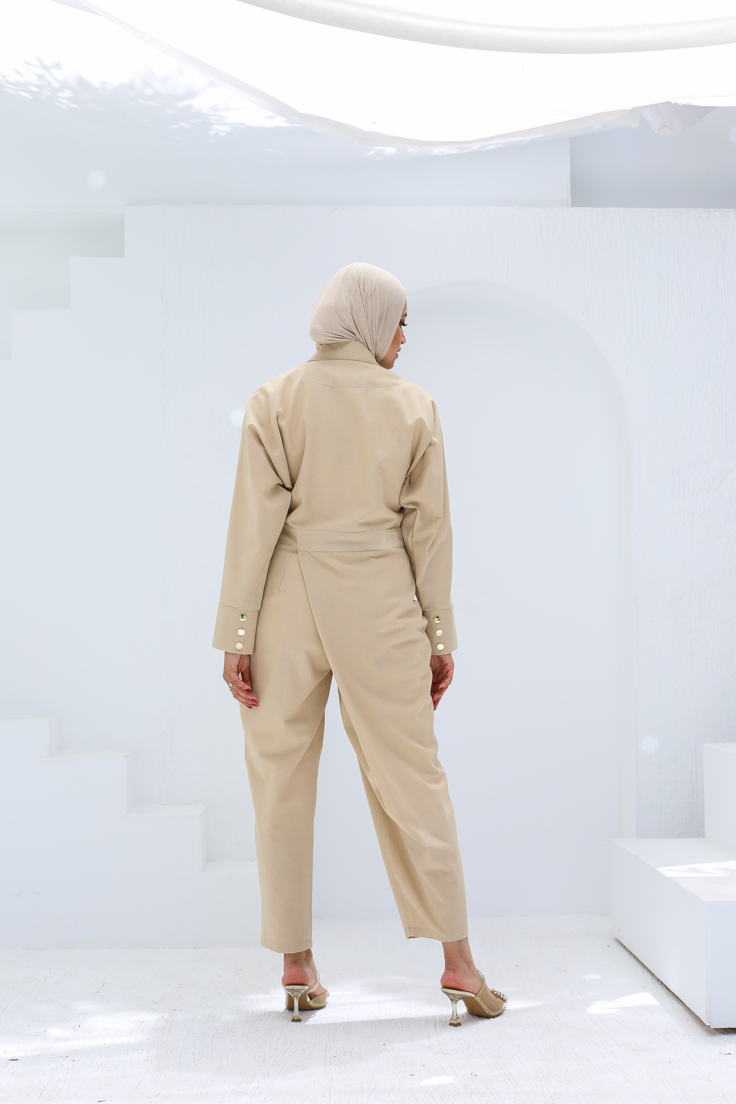 The Asymmetrical Linen Jumpsuit